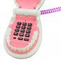 South Sunny Funny Foldable Teeth Shape Wired Telephone-Purple