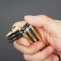Iron Three Bullets Shape Butane Refillable Cigarette Cigar Lighter Bronze