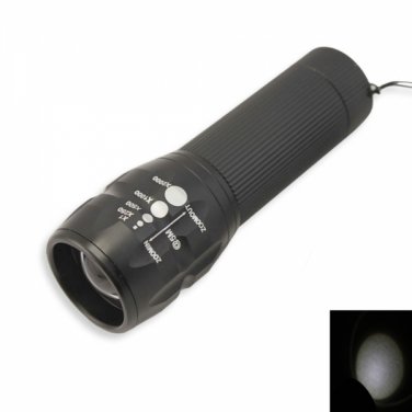 3W 100 Lumens Adjustable Focus Zoom Mini LED Flashlight Torch