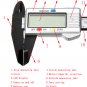 6 Inch 150mm Carbon Fiber Composite Digital Electronic Caliper Ruler