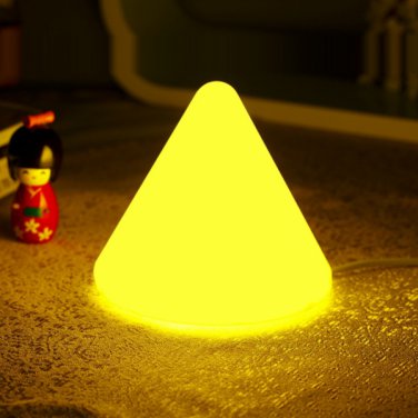 Cone Shape Lamp LED Light Yellow