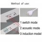Decorative Sound Light Sensor LED Night Light Desk Lamp 110-220V
