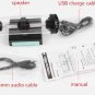 LED Light Tube Super Bass Speaker USB 2.0 3.5mm Line-in