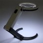 10 LED Lighting Desk Handheld Lamp With 2.5X 8X Magnifier
