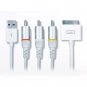 USB AV TV RCA Audio Video Composite Cable For iPhone 4 4S iPad iPod
