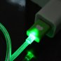 EU LED Light Wall Charger And LED Charging Cable Combo For iPhone5
