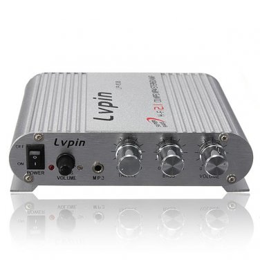 200W 12V Super Bass Mini Hi-Fi Stereo Amplifier Booster Radio MP3