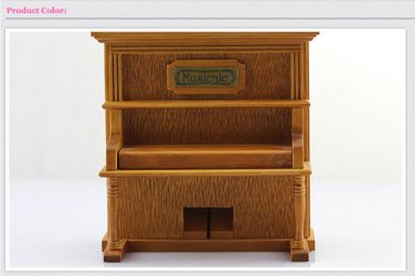 Philco Yunsheng Clockwork Wooden Vertical Piano Music Box