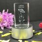 3D USB-line Music Spin Dazzle Colored Light Crystal Music Box