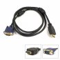 6 FT 15 Pin HDMI Male to VGA Male Cable