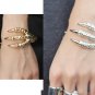 Gothic Punk Rock Cool Eagle Bird Claw 3 Talons Bangle Bracelet