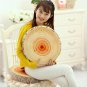 Novelty Stump Log Wood Pillow Sycamore Home Office Car Soft Cushion