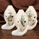 6 Hole Alto C Tone Droplet Shape Crack Painted Ocarina