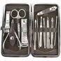 12 Pcs Vogue Nail Care Personal Manicure / Pedicure Set, Travel / Grooming Kit