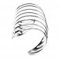 Gold Plated Spring Shape Hollow Out Cuff Bracelet Bangle