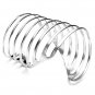 Gold Plated Spring Shape Hollow Out Cuff Bracelet Bangle