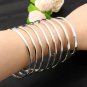 Gold Plated Spring Shape Hollow Out Cuff Bracelet Bangle
