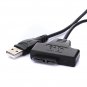 USB 2.0 to SATA 7+6 13pin Laptop CD DVD Rom Driver Adapter Card Cable
