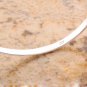 Charm Peach Heart 625 sterling silver Bangle Bracelet