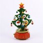 Wooden Christmas Tree Rotating Music Box Christmas Gift Decorations