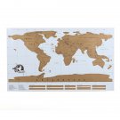 World Scratch Wall Map Poster In Tube