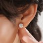 A Pair Shamballa 8MM Classic Crystal Disco Ball Earrings Ear Stud