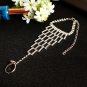 Rhinestone Crystal Slave Harness Bracelet Wristband Wedding Jewelry