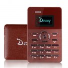 Daway Chocolate Ultra-thin Pocket Mini Card Mobile Phone