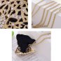 Rhinestone Leopard Tiger Head Chain Necklace Sweater Golden