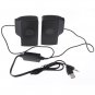 One Pair Clip-on USB Speaker With Controller For Macbook Laptop PC
