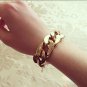 Thick Gold Chain Collar Statement Necklace Bracelet Anklet Jewelry