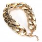 Thick Gold Chain Collar Statement Necklace Bracelet Anklet Jewelry