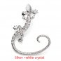 Czech Drilling Four Feet Snakes Lizards Ear Clip Alloy Gold Plated
