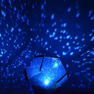 Generation IV DIY Automatic Rotation Dual Functions Romantic Colorful Light Projector Lamp