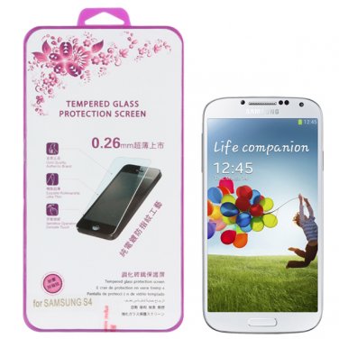 0.26mm Ultra-thin Tempered Glass Anti-shatter Screen Protector Guard for Samsung S4