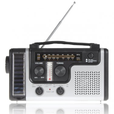 Hand-Crank Dynamo & Solar All-In-One Lantern Radio
