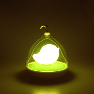 Kids Bedroom Decor Lovely LED Night Light Touch Sensor Birdcage Dimmable Lamp
