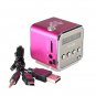 Transparent Micro Mini Speaker With FM Radio SD/TF