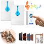 Twin Wireless Door Bell Cordless 32 Melodies 100M Range Digital Chime Home Office Doorbell