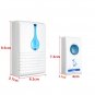 Twin Wireless Door Bell Cordless 32 Melodies 100M Range Digital Chime Home Office Doorbell