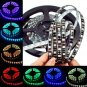 5M 5050 RGB PCB Black SMD 300 LED Waterproof Flexible Strip Light 12V