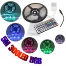 5M RGB 3528 LED Strip Lights Waterproof 12V 300led Strip