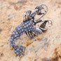 Sapphire Crystal Rhinestone Sea Lobster Pin Brooch