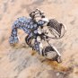 Sapphire Crystal Rhinestone Sea Lobster Pin Brooch