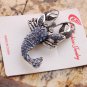Sapphire Crystal Rhinestone Sea Lobster Pin Brooch