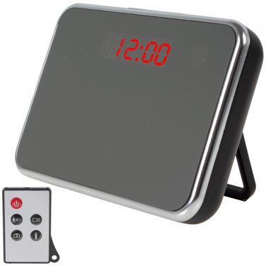 Remote Control Spy Alarm Clock With Extremely Hidden Lens Support Motion Detection