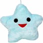 Coloful LED Light Pentagram Plush Pillow Blue