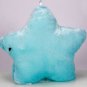 Coloful LED Light Pentagram Plush Pillow Blue