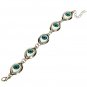 Punk Evil Eyes Charm Bangle Bracelet Metal Eyeballs Bracelet Unisex