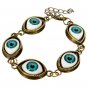 Punk Evil Eyes Charm Bangle Bracelet Metal Eyeballs Bracelet Unisex
